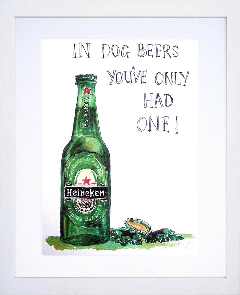 Drinks Beer - Heineken White Frame
