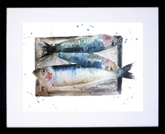 Animals Fish - Market Mackerel Frame Black