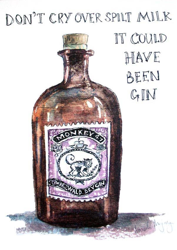 Drinks Gin - Monkey 47 Unframed