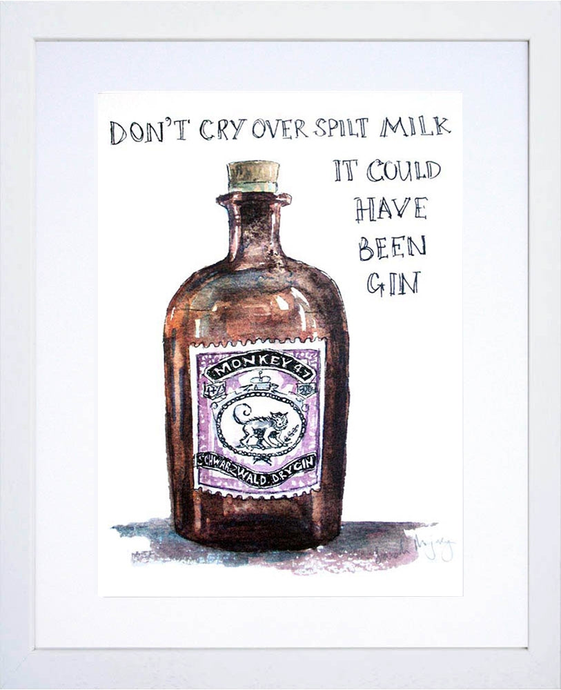 Drinks Gin - Monkey 47 White Frame
