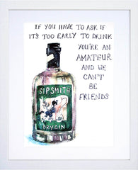 Drinks Gin - Sipsmith White Frame