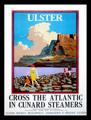 Ireland Co Antrim - Giant's Causeway Cunard Steamers (FB) 70x100