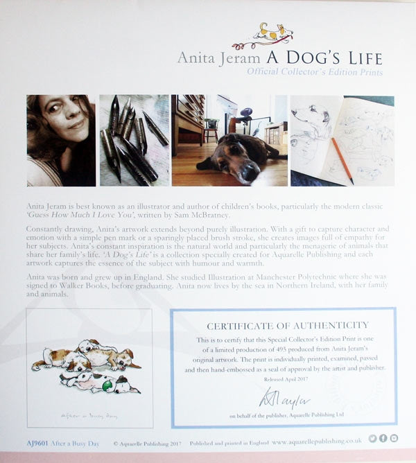 Print - A Dog's Life Snuggle Up