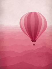 Hot Air Balloon In Pink