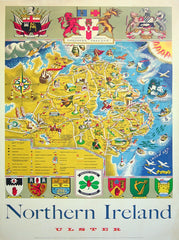 Ireland Other - Northern Ireland Map (UF) 50x70