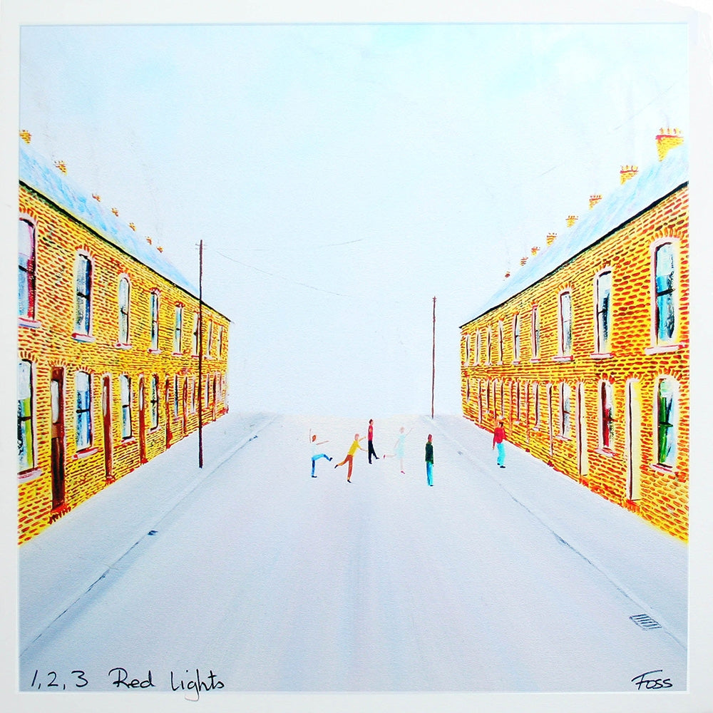 123 Red Lights Unframed 40 x 40