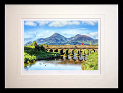 Co Down - 12 Arches Bridge Newcastle Frame Black Box 40x30