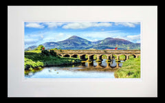 Co Down - 12 Arches Bridge Newcastle-71 x 45-Flat Black Frame