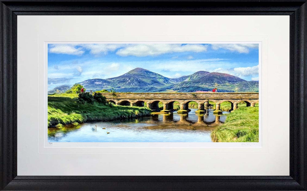 Co Down - 12 Arches Bridge Newcastle Frame Black Moulded 71X45