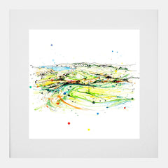 Print Open Edition Golf - Royal Portrush from the 15th-30 x 30-White Box Frame (With Mount)