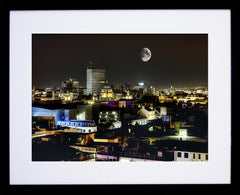Belfast By Moonlight - Framed