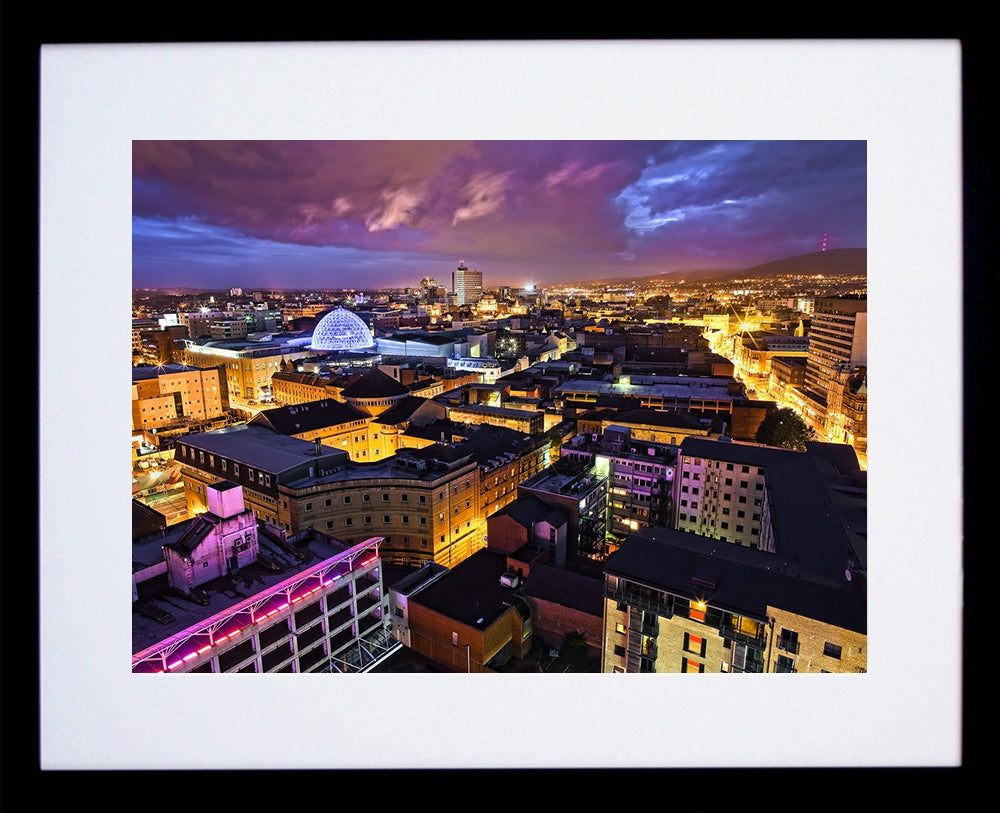Belfast Rooftops - Framed