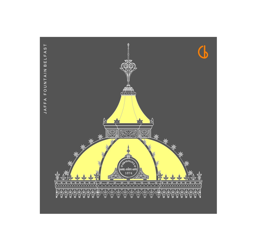 Jaffa Fountain Belfast 15x15 Unframed