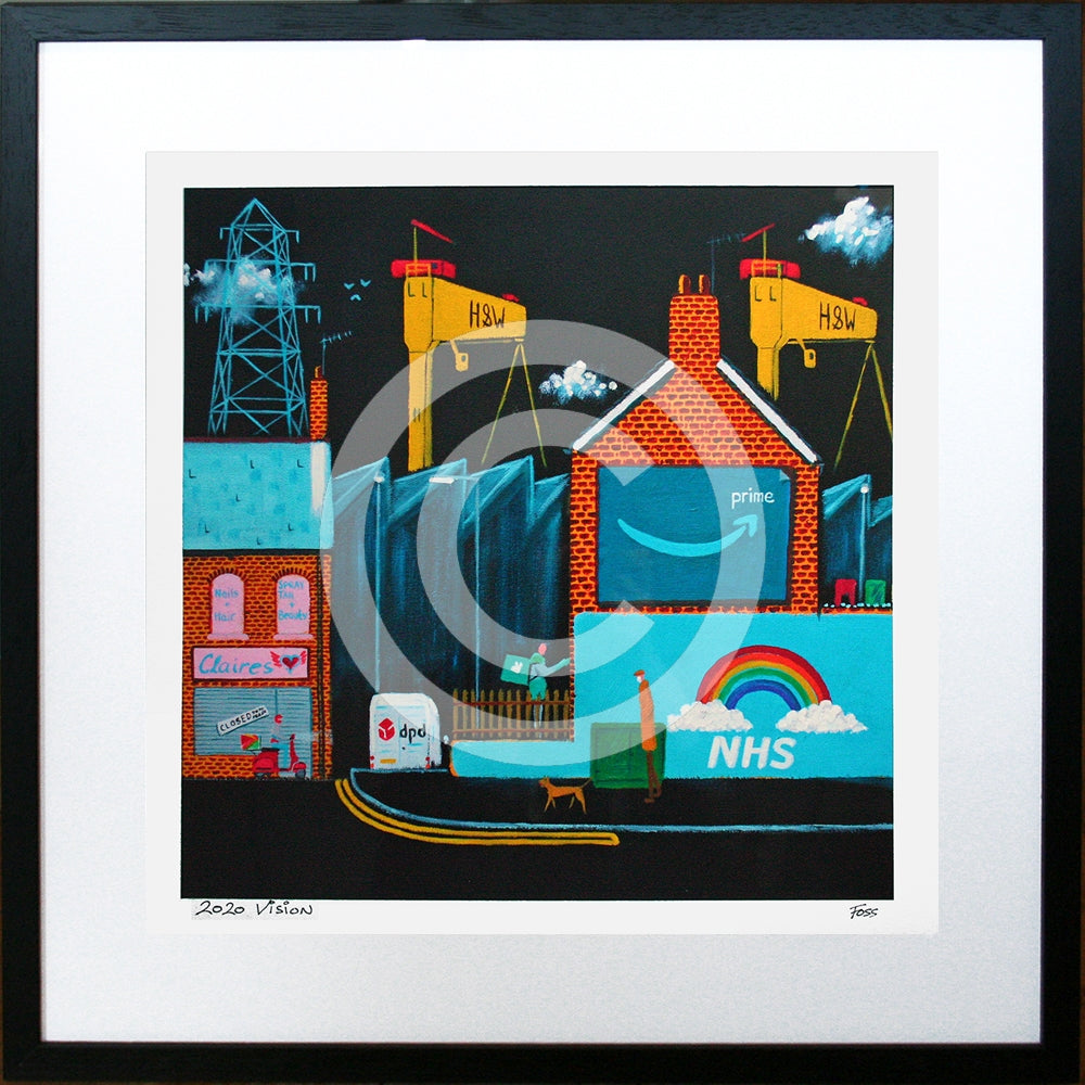 Print - 2020 Vision-40 x 40 Black Frame