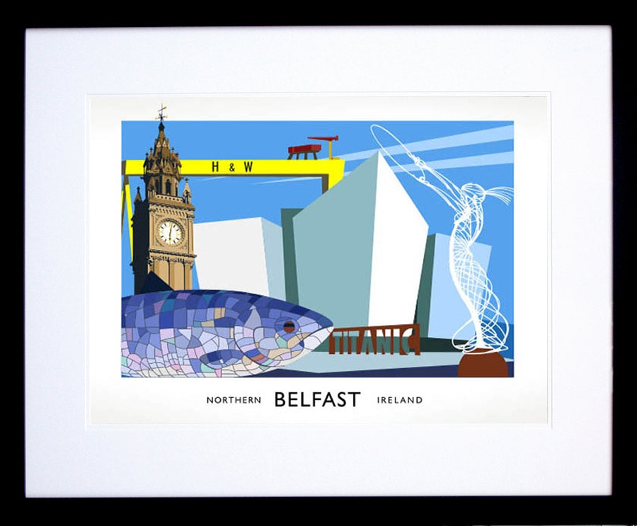 Belfast - Belfast Framed 40x30 with mount