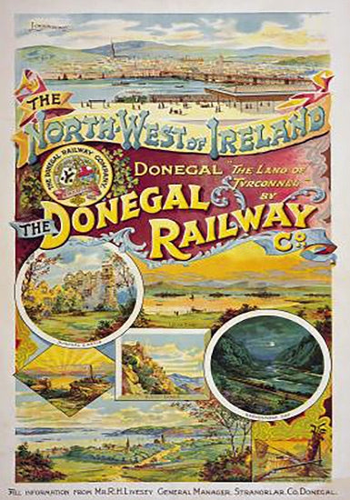 Ireland Co Donegal - Donegal Railways (UF) 70x100