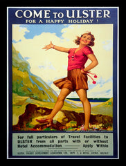 Ireland Other - Come To Ulster-70 x 100-Black Box Frame