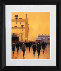 Print - 7:30 at H&W-57 x 67-Chunky Black Frame