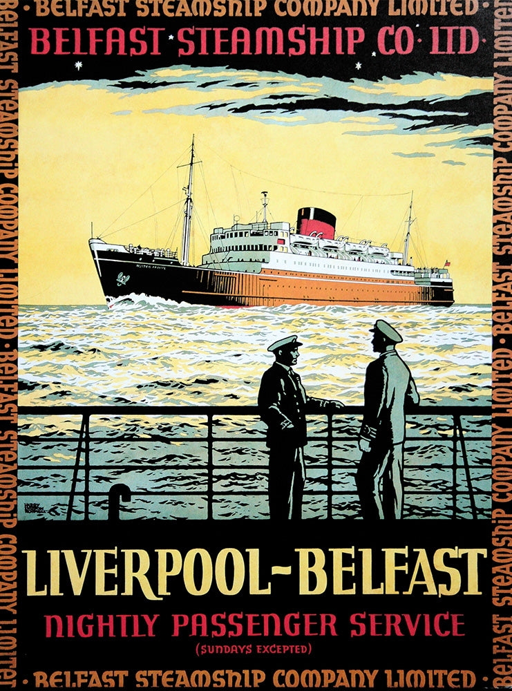 Ireland Co Antrim - Belfast Liverpool Ferry (UF) 70x100