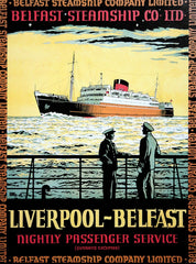 Ireland Co Antrim - Belfast Liverpool Ferry (UF) 70x100