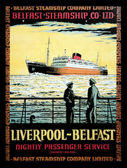 Ireland Co Antrim - Belfast Liverpool Ferry (FB) 70x100