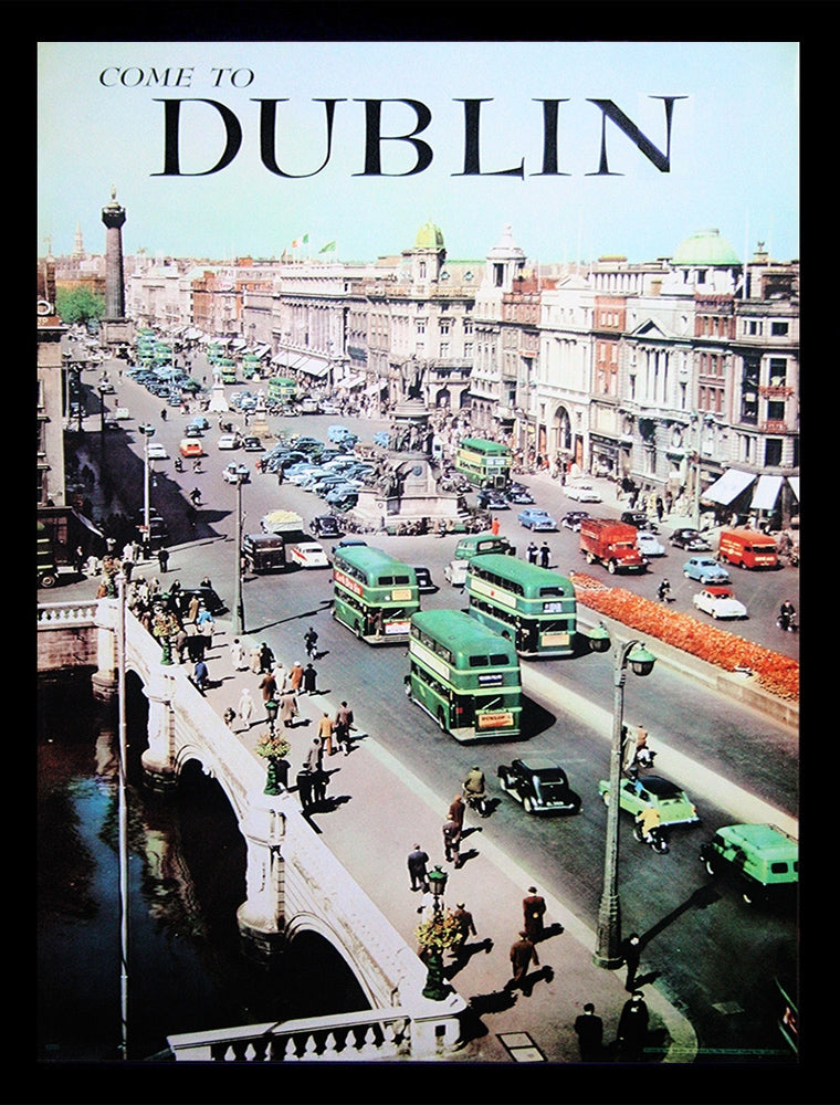 Ireland Co Dublin - Dublin-50 x 70-Black Frame