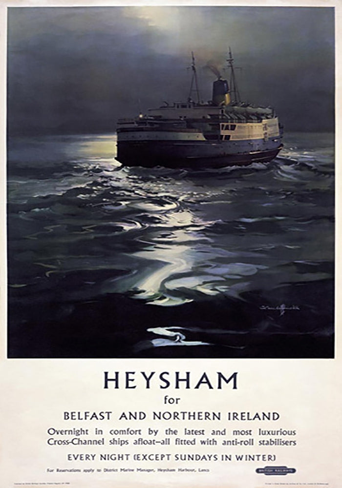Ireland Co Antrim - Belfast To Heysham Ferry (UF) 30x40