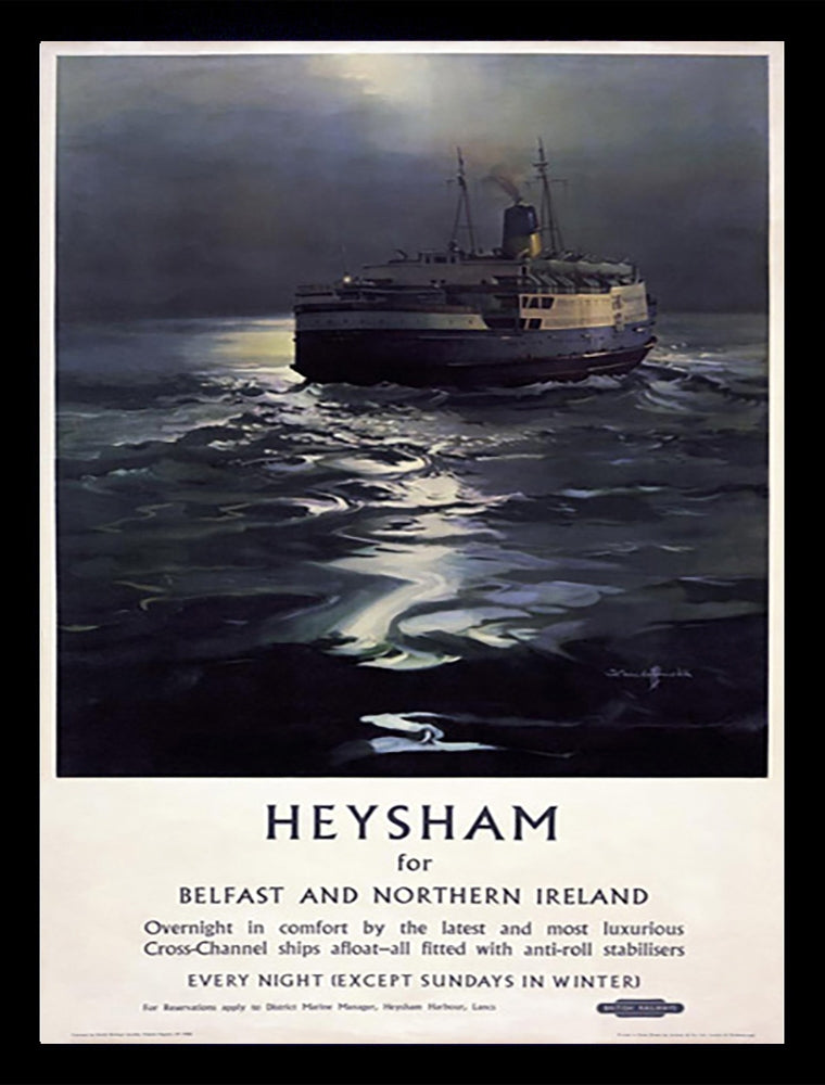Ireland Co Antrim - Belfast To Heysham Ferry (FB) 30x40