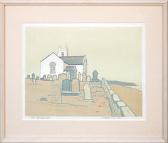 Linocut Print - Co Antrim Ballintoy Church 2017