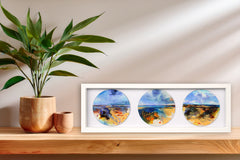 Original - Burst Of Colour (Triptych)