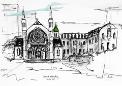 Sketchbook On Paper - Clonard Monastery Falls Road, Belfast