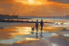 Dog Walking At Ballyholme Beach