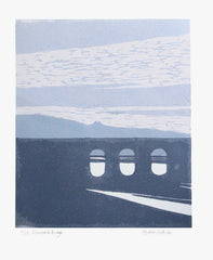 Linocut Print - Co Down Downshire Bridge 2011
