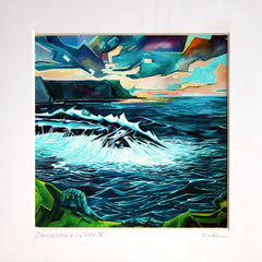Print - Dunseverick Waves 4