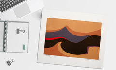 Linocut Print - Errigal 68, 2014