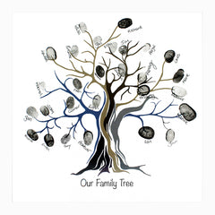 Print Family Tree - Includes Ink Pad