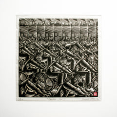 Linoprint - Golden Days