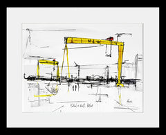 Sketchbook On Paper - Harland And Wolff, Belfast