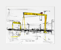 Sketchbook On Paper - Harland And Wolff, Belfast