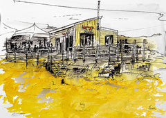 Sketchbook On Paper - Harry's Shack, The Strand, Portstewart