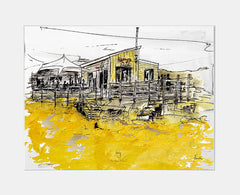 Sketchbook On Paper - Harry's Shack, The Strand, Portstewart