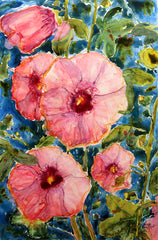Heavenly Hollyhocks