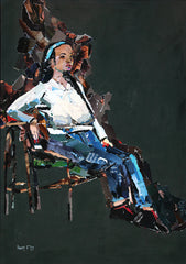 Lady In Denim Jeans