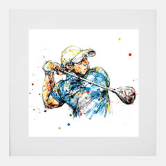 Print Open Edition Golf - Master Swing - Rory McIlory