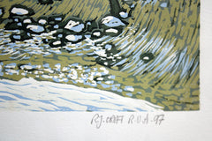 Linocut Print - Newcastle 1997