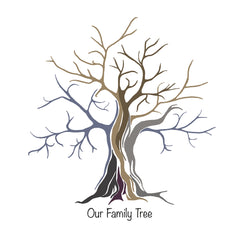 Print Family Tree - Includes Ink Pad