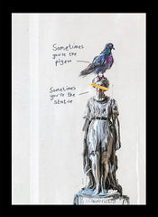 Pigeon Vs Statue