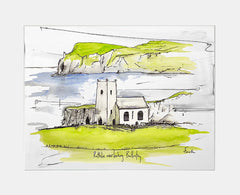 Sketchbook On Paper - Rathlin Overlooking Ballintoy