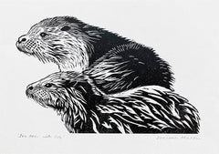 Sea Otter With Cub