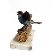 Sparrow On Log
